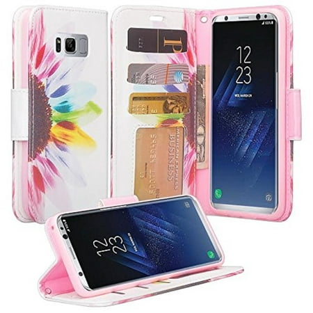 Samsung Galaxy S8 Case, Galaxy S8 Wallet, SOGA [Pocketbook Series] PU Leather Magnetic Flip Design Wallet Case for Samsung Galaxy S8 - Colorful (Best Price Samsung S8)