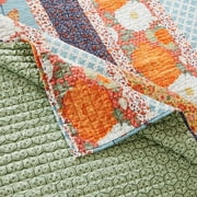 Barefoot Bungalow Carlie Reversible Quilt Set, Calico Stripes, 2-Piece Twin/Twin XL