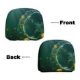 thumbnail image 6 of Kdxio Jelly Fish Pattern Print 2 Piece Car Head Rest Covers Set Auto Front/Rear Seats Headrest Cover Universal Fit Most Cars,Sedan, SUV, 6 of 9