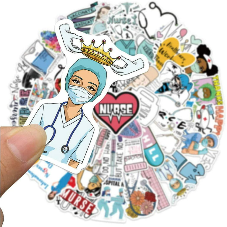 Nurse Stickers Bundle, Funny Nurse Stickers