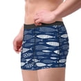 thumbnail image 2 of Yiaed Ornamental Fish Print Men's Soft Cotton Boxer Shorts Breathable Boxers Underwear Moisture-Wicking Underwear Stretch Boxer Briefs for Man-Medium, 2 of 5