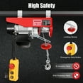 thumbnail image 4 of Red PA200 Electric Hoist Winch Hoist Crane Lift Wired Remote Control 440lbs, 4 of 8