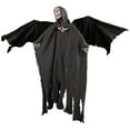 thumbnail image 5 of Northlight LED Lighted Animated Winged Grim Reaper Halloween Decoration - 50", 5 of 9