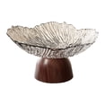 thumbnail image 1 of Bandeja de almacenamiento de alimentos y refrigerios con pedestal para frutero, elegante y decorativa. blanco, 1 of 9