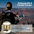 thumbnail image 5 of LED Rechargeable Camping Lantern, 1000LM 5000mAh Battery Powered Camping Light Essential with Compass, Lantern Flashlight for Hiking, Camping, Repairing and Emergency Lighting, 5 of 6