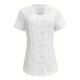thumbnail image 4 of Tops de manga larga,Camisa informal de manga corta para mujer, blusa con cuello en V y botones, mezcla suave de poliéster y elastano, corte holgado para uso diario, sopatenor, 4 of 5