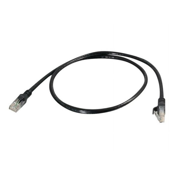 C2G Câble Patch Ethernet Non Blindé 3 Pieds Cat6 Snagless UTP (TAA) - Noir - Câble Patch - Conforme TAA - RJ-45 (m) à RJ-45 (m) - 3 Pieds - UTP - CAT 6 - Moulé, Sans Snag, Strié - Noir