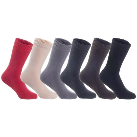 

Lian LifeStyle Fantastic Children s 6 Pairs Wool Crew Socks Super Comfortable and Durable LK0601 Size 6Y-8Y (Black Coffee Dark Grey Grey Red Beige)