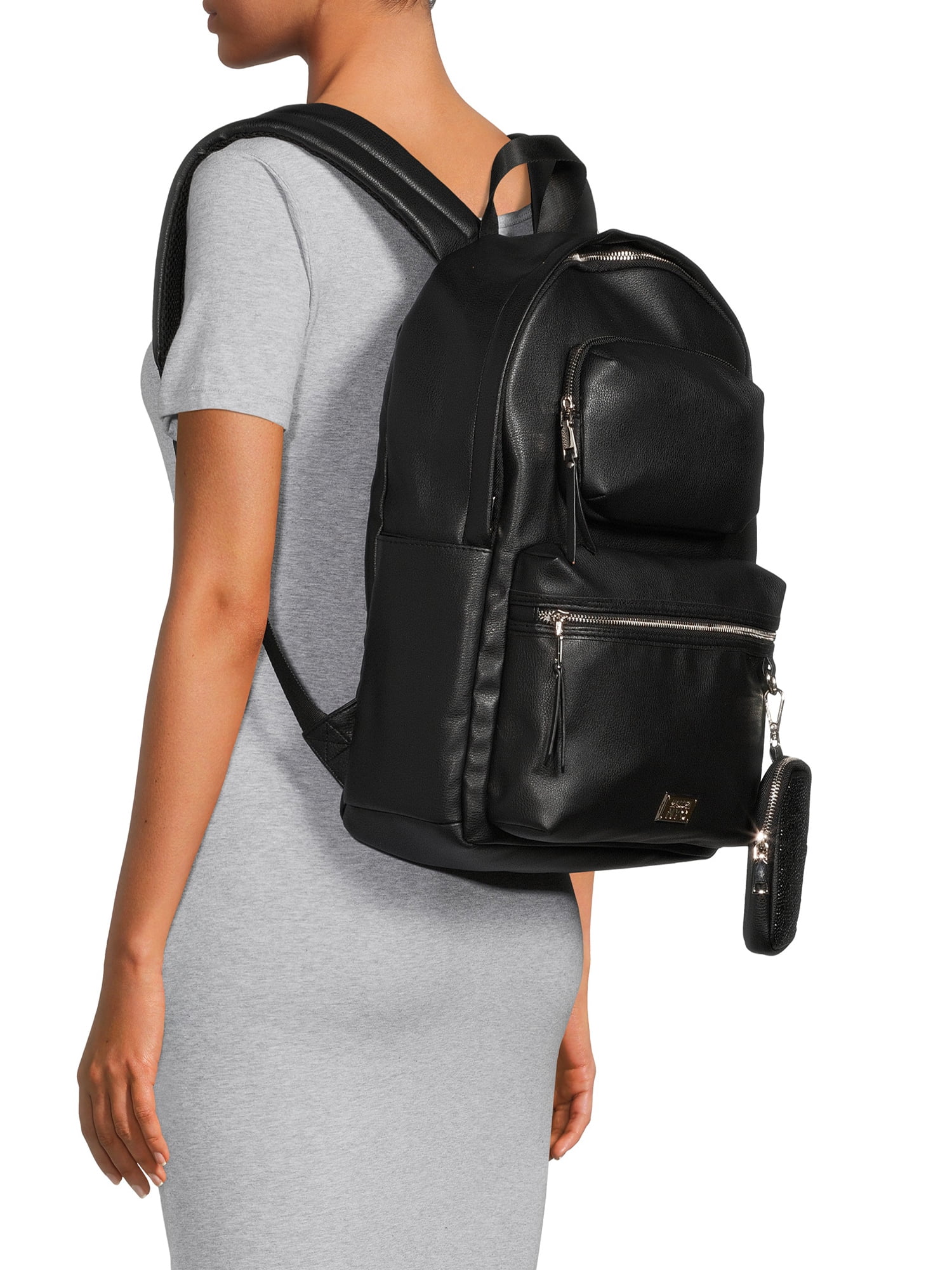 Madden NYC Girls Modular Zipper Backpack Black