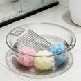 thumbnail image 4 of Clear Plastic Laundry Basin With Rubbing Board Multifunctional Wash Basin 13.39X12.8X3.94 Inch Clear, 4 of 7