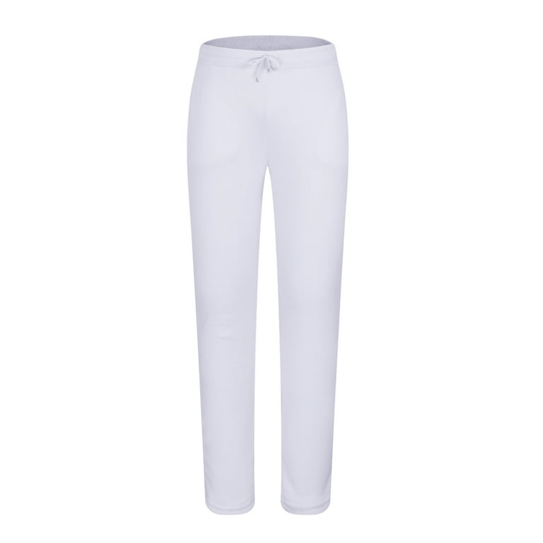 DPTALR George Men's Open Bottom Fleece Joggers with Elastic Waist