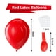 thumbnail image 2 of Globos de fiesta de látex Bezente rojos de 5 pulgadas, paquete de 150, 2 of 9