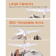 thumbnail image 4 of Tendedero de ropa CASAMAYA, plegable, 2 niveles, 190 cm, blanco/plateado, 4 of 8