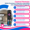 thumbnail image 4 of 3 Pz Control Remoto Universal de Reemplazo Compatible Smart TV ROKU: TCL, LG, ONN, Insignia, HISENSE, Sharp, Philips, Haier, Hitachi, JVC, West, Sanyo, RCA, ATVIO, Polaroid, Daewoo, Premiere Y Express, 4 of 8