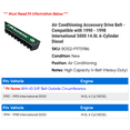 thumbnail image 2 of Air Conditioning Accessory Drive Belt - Compatible with 1990 - 1998 International 5000 14.0L 6-Cylinder Diesel 1991 1992 1993 1994 1995 1996 1997, 2 of 2