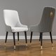 thumbnail image 4 of Set Of 2 Dining Chairs: Luxurious Upholstered Dining Room Chairs High Tufted Back Lion Head Pull Ring Kitchen Microfiber Silicone Leather Dining Chairs, 4 of 7
