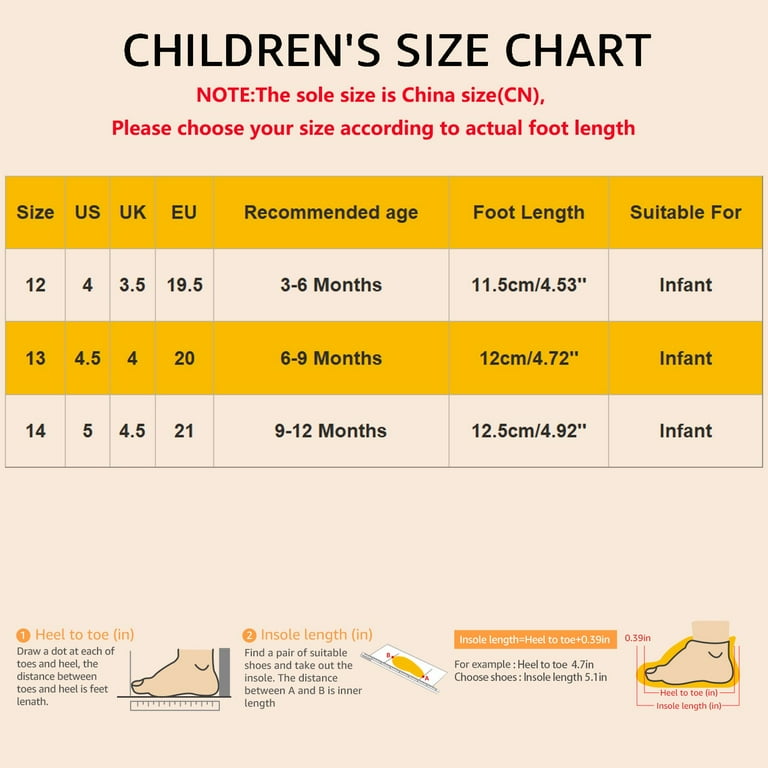 Baby Booties Infant Shoe Size Chart For Size Infant Shoe Age Age