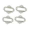thumbnail image 1 of DOLITY Set of 4 Metal Label Frames Label Holder Card Holder for Filing Cabinet Cupboard, 1 of 9