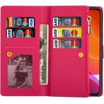 thumbnail image 4 of for iPhone 14 Pro Max Wallet Case with Strap, Premium PU Leather Flip Cover with Card Holder and Kickstand Bracelet Glitter Shockproof TPU Flip Cover Phone Cases for Girls Women, 4 of 8