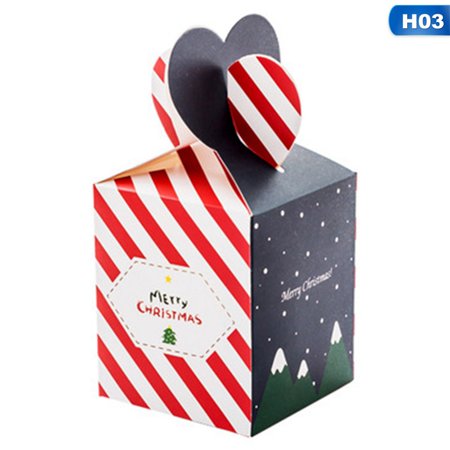 Apple Gift Box - Fancyleo Merry Christmas style Apple special Christmas box Eve packaging gift biscuit carton box snowman candy box