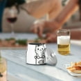 thumbnail image 5 of Yayeee Ashtray with Lid for Cigarette Smokeless Stainless Steel Home Ash Holder, Cute Chubby Cat, 5 of 7