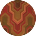 thumbnail image 1 of Ahgly Company Tapis d'Intérieur Lavable en Machine Carré Acajou Brun, 3 Pieds Carré, 1 of 7
