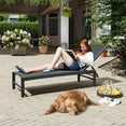 thumbnail image 5 of Crestlive Products Outdoor Lounge Chair Aluminum Adjustable Chaise, Black, 5 of 8