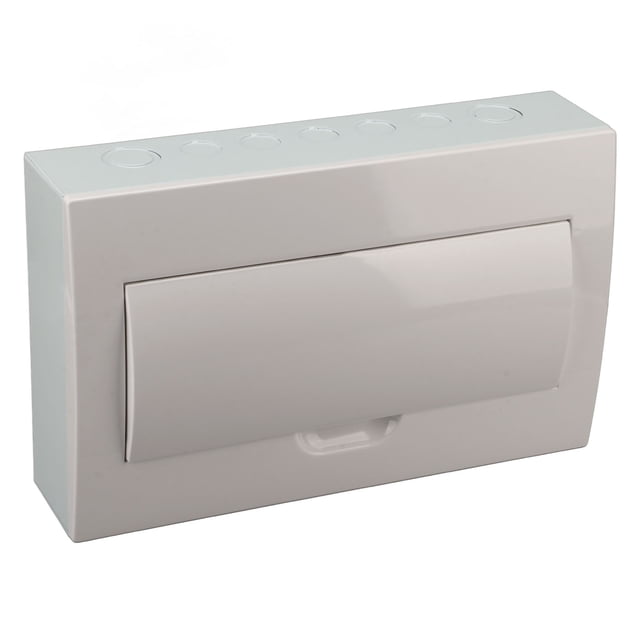 Distribution Protection Box, 15 Way Stainless Steel Shell DIN Rail Mounting Circuit Breaker Box PC Cover For Workshop