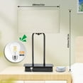 thumbnail image 4 of 3-Way Dimmable Touch Control Table Lamp With 2 Usb Ports And Ac Power Outlet Modern Bedside Nightstand Lamp With Fabric Shade And Metal Base For Guestroom Bedroom Living Room & Hotel Led Bulb Included, 4 of 9