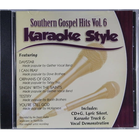 Southern Gospel Hits Volume 6 Daywind Christian Karaoke Style NEW CD+G 6 Songs