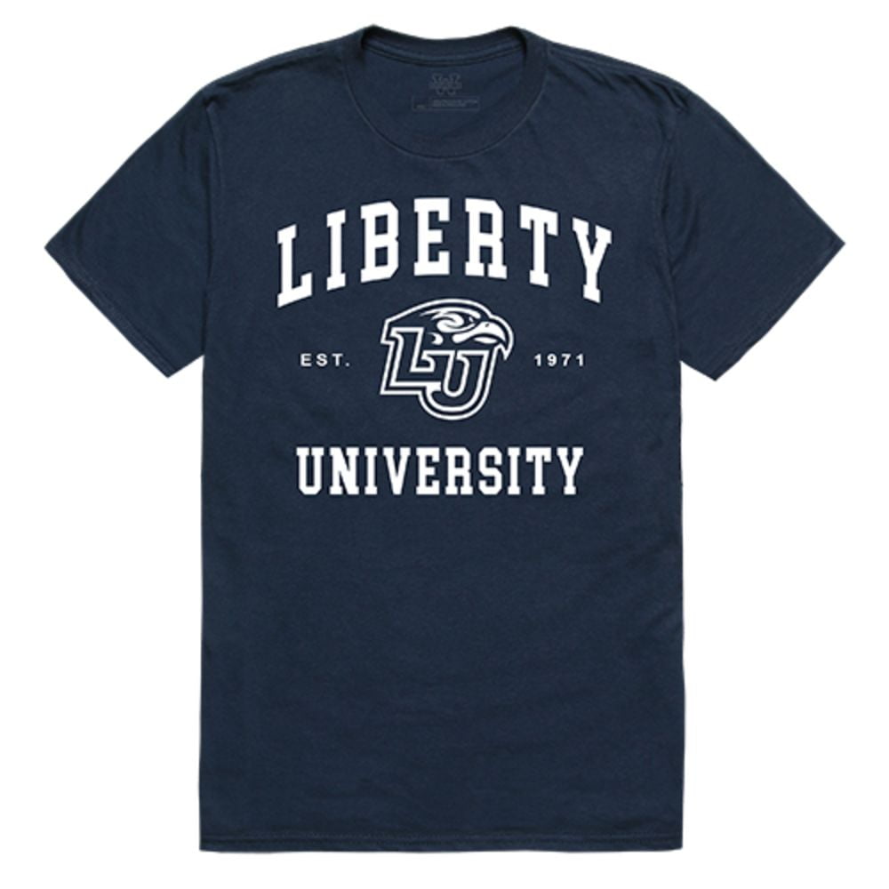 W Republic - Liberty University Flames Seal Tee T-Shirt Navy Medium ...