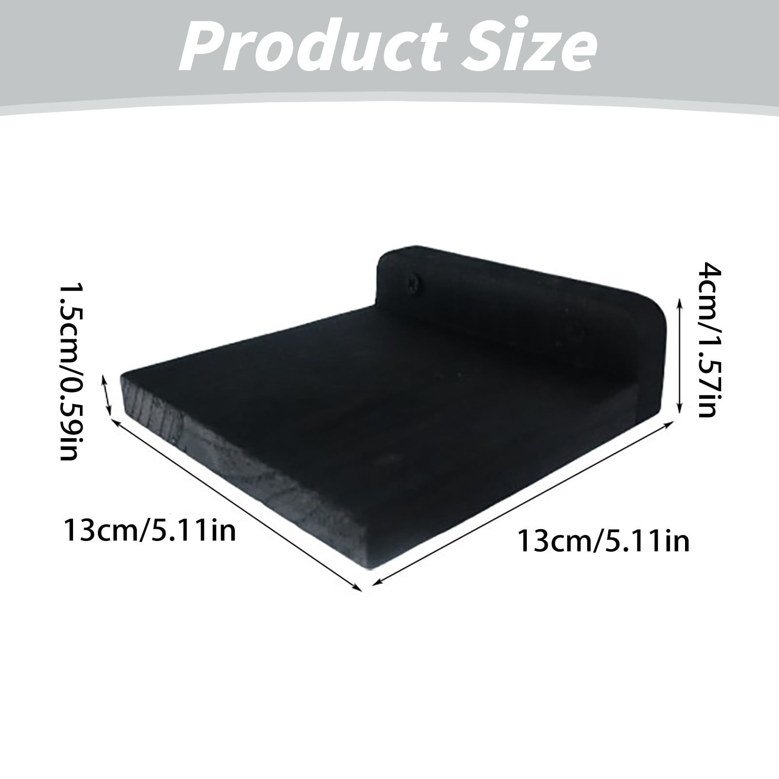 4-Pack Small Floating Shelves for Wall, Wood Shelf 5 Inch Display Ledges Room Decor, Mini with 2 Types of Installation