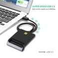 thumbnail image 4 of Seitruly Lector de tarjetas inteligentes USB 2,0, CAC ID, tarjeta bancaria, tarjeta Sim, conector clon, adaptador de lector de tarjetas, PC, ordenador, Teléfono y Comunicación, 4 of 7
