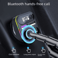 thumbnail image 4 of Reproductor Bluetooth para coche, reproductor de mp3 multifunción para coche, cargador para coche, carga súper rápida, 4 of 5