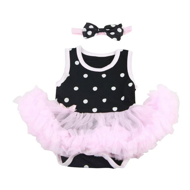 de Mameluco con Diadema para Muñecas de Niña Renacida de 22 '' - 23 '' Sunnimix vestido del mameluco de las muñecas