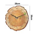 thumbnail image 2 of Reloj de pared de anillo anual de madera silencioso para sala de estar y interior., 2 of 6