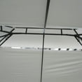 thumbnail image 5 of GVN Patio Garden Pergola, Pergola Canopy,13' x 10' Patio Gazebo Outdoor Canopy Shelter w/ Double Vented Roof, Cream White, 5 of 10