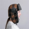 thumbnail image 5 of SPRING PARK Unisex Winter Hat Plaid Trapper Hat Hunting Hat for Men and Women Skiing for Cycling, 5 of 5