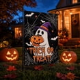 thumbnail image 5 of WWC Halloween Garden Flag, 12x18 inch Double Sided Pumpkin Ghost Yard Flag, Halloween Decor for Fall Outdoor Porch Patio Garden, 5 of 7