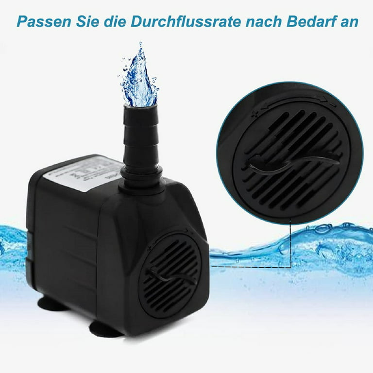 Mini Water Pump Aquarium Small Submersible Pump 600L/H 10W Ultra