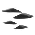 thumbnail image 5 of Bumper Fin Car Front Bumper Side Splitter Canards Lip Spoiler Deflector Replacement for Mitsubishi Glossy Black, 5 of 5