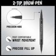 thumbnail image 4 of Natural Brow Eyebrow Pen, New 2-In-1 Dual-Ended Microblading Eyebrow Pencil, with Micro-Fork-Tip and Precise Brush-Tip, 4 of 5