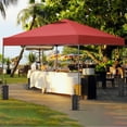 thumbnail image 5 of Ainfox 10 x 10 ft Pop up Canopy Tent with Weight Bags,Instant Outdoor Canopies,Shade Tents with Carrying Bag,Red, 5 of 8