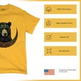 thumbnail image 6 of Celtic Moon Bear T-shirt Mystical Forest Animal Wildlife Nature Spiritual Celestial Lunar Viking Valhala Men's Tee, 6 of 7