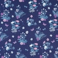 thumbnail image 2 of Singer Fabric, 100% Cotton, Sewing & Crafting, 44" Wide, Floral Bouquets On Blue, Cut by Yard, 2 of 7