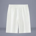 thumbnail image 4 of pstuiky Pantalones cortos para hombre, Pantalones cortos transpirables de color liso para hombre, informales, para vacaciones, con bolsillos Pantalones cortos de golf, 4 of 4