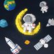 thumbnail image 2 of Space Astronaut Planet Series Micro-Diamond Building Blocks Diy Niños Juguetes De Bloques De Construcción Ensamblados Para Niños Speravity FN007545-03, 2 of 6