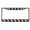 Chrome/Carbon/White, variant on Horse Style Metal License Plate Frame Personalized/Car Accessories Car Tag Holder Cover Carbon (Chrome/Carbon/Red)