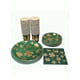 thumbnail image 3 of 40pcs Deep Green Paper Tableware Set, Luxurious Four Leaf Clover Gold Foil Design, Thickened And Hardened, Not Softened By Pouring 100°C Boiling Water, 3 of 5