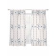 thumbnail image 7 of Spring Floral Sheer Curtains 63 Inch Length 2 Panels Set, Watercolor Flowers Bows Bohemia Beige Voile Window Treatment Rod Pocket Curtains Sheers Drapes for Bedroom/Living Room/Kitchen 52x"63"x2, 7 of 7